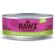 Rawz 96% 雞肉、雞肝 全貓罐頭 155g x 24罐